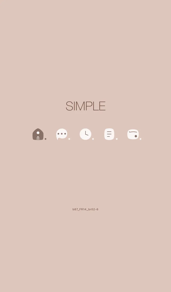 [LINE着せ替え] b87_14_ベージュ ブラウン2-6の画像1