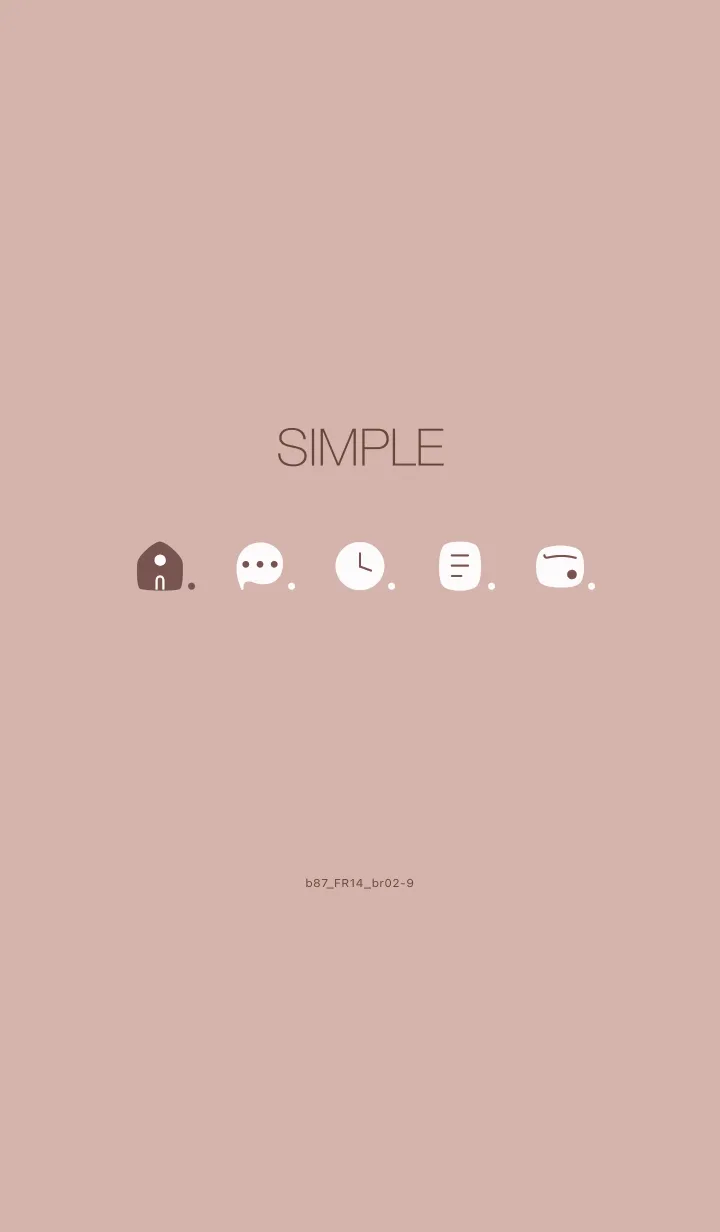 [LINE着せ替え] b87_14_ピンク ブラウン2-9の画像1