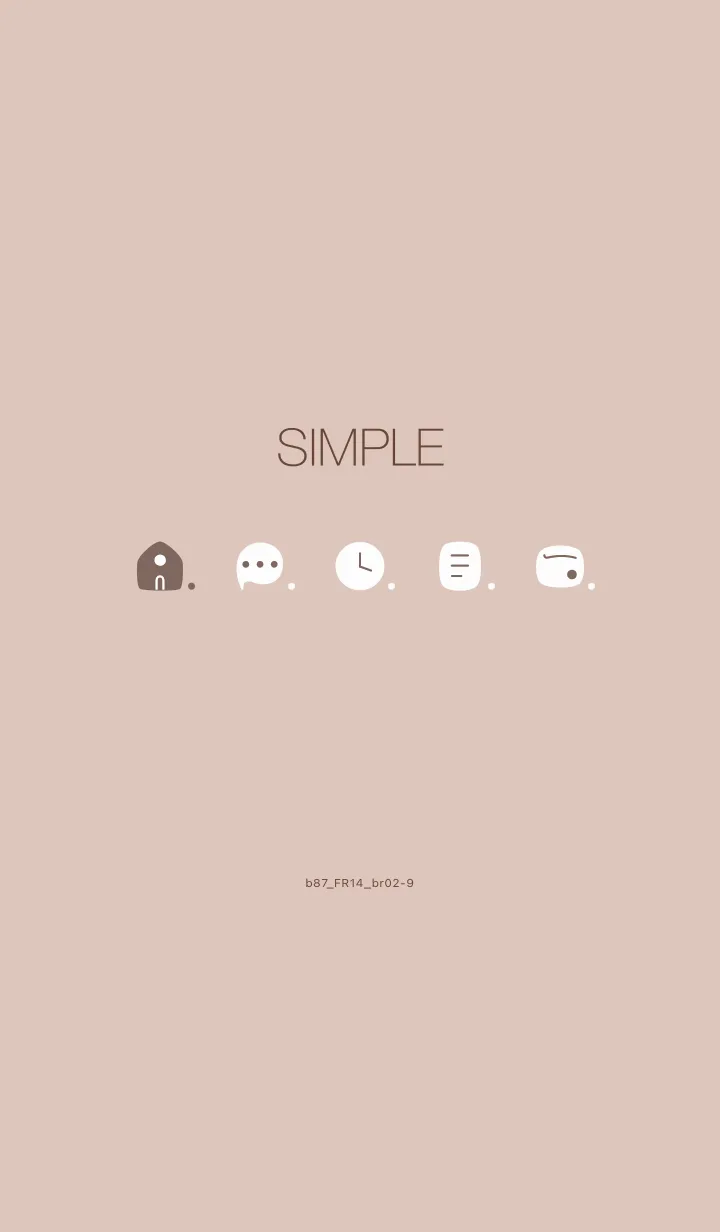 [LINE着せ替え] b87_14_ベージュ ブラウン2-9の画像1