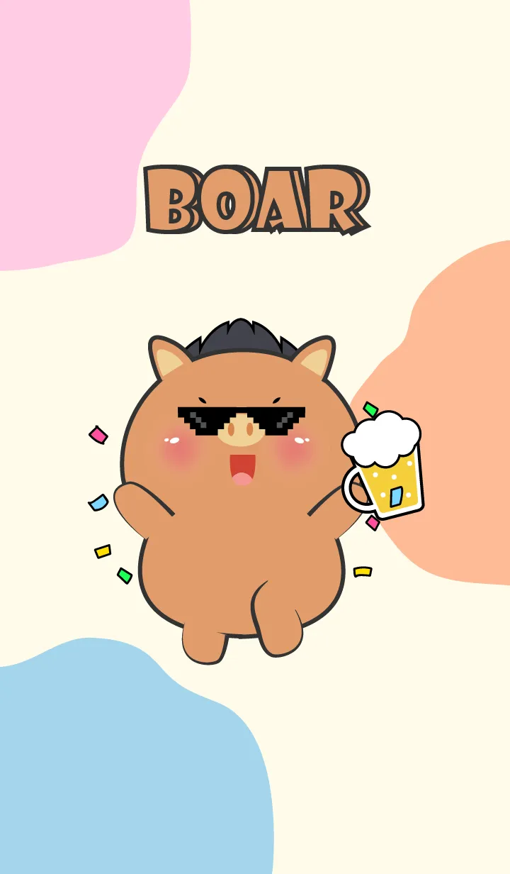 [LINE着せ替え] Boar Love Party Theme (JP)の画像1