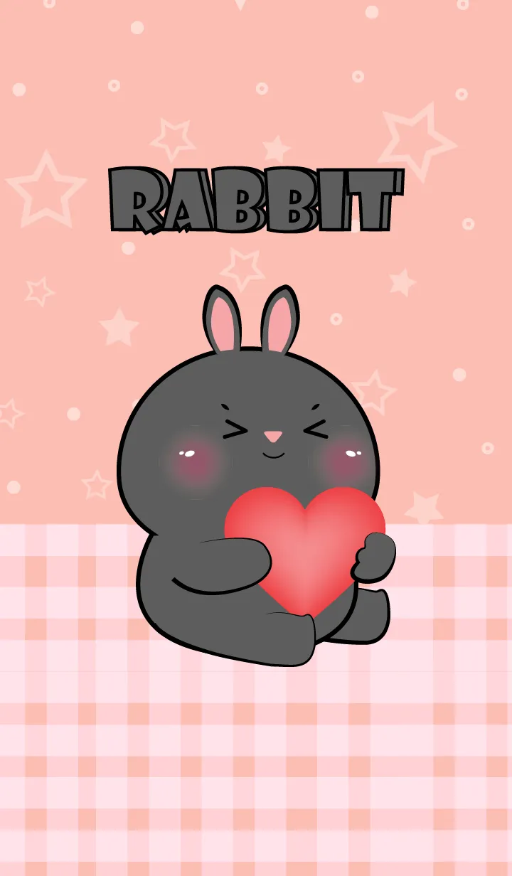 [LINE着せ替え] Very Lovely Black  Rabbit Theme (JP)の画像1