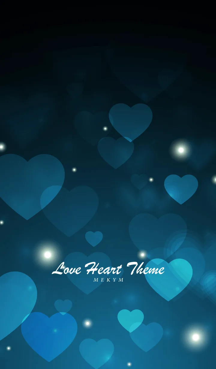 [LINE着せ替え] Love Heart Theme -SAXE BLUE-の画像1