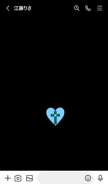 [LINE着せ替え] クロス ミニ ハート _27の画像3