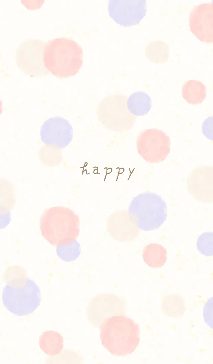 [LINE着せ替え] 水彩ドット ピンクパープル18の画像1