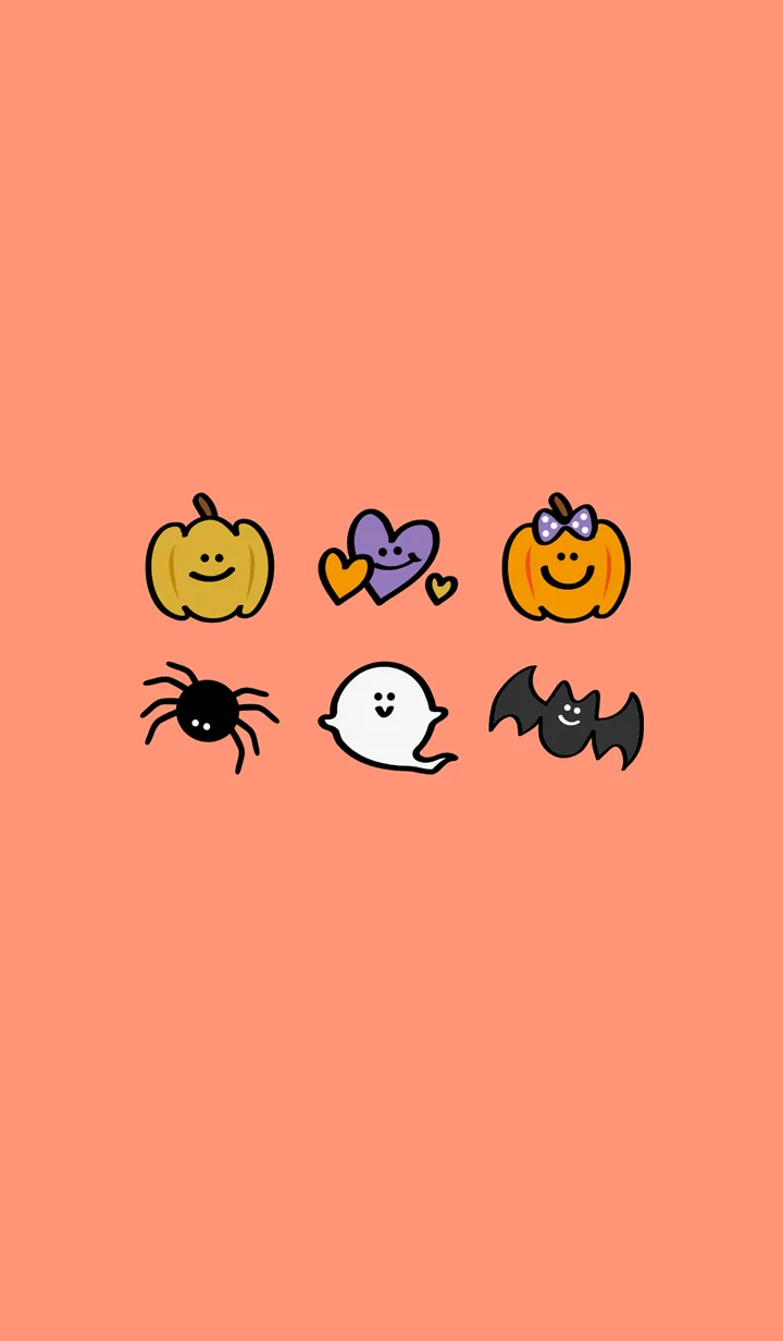 [LINE着せ替え] とてもかわいい！ハロウィン！（オレンジ）の画像1