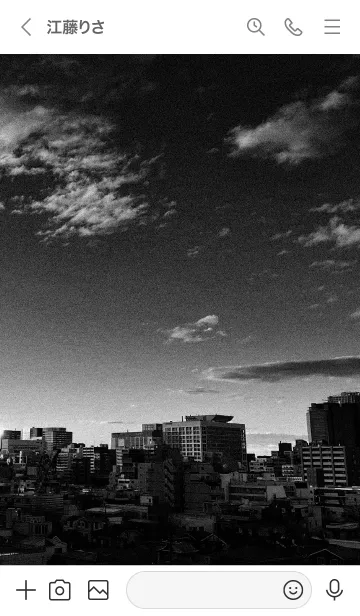 [LINE着せ替え] Monochrome City. モノクロの東京の街の画像3