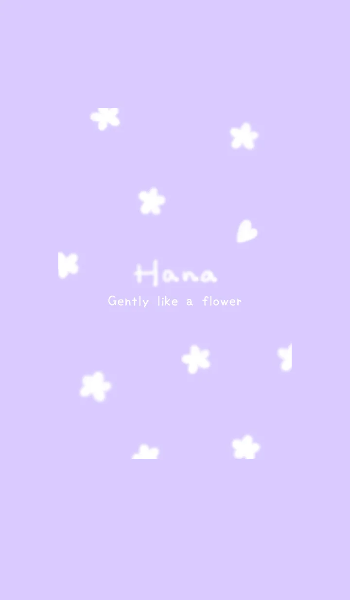 [LINE着せ替え] ～Hana♥パープル04_1～の画像1