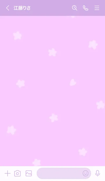 [LINE着せ替え] ～Hana♥ピンクパープル05_1～の画像3