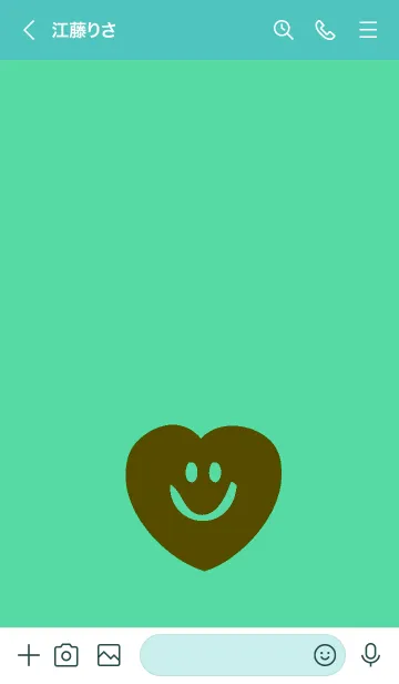 [LINE着せ替え] スマイル ハート _56の画像3