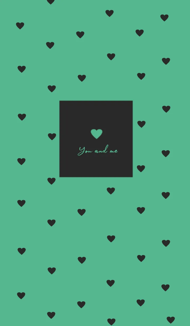 [LINE着せ替え] pattern_heart #black greenの画像1