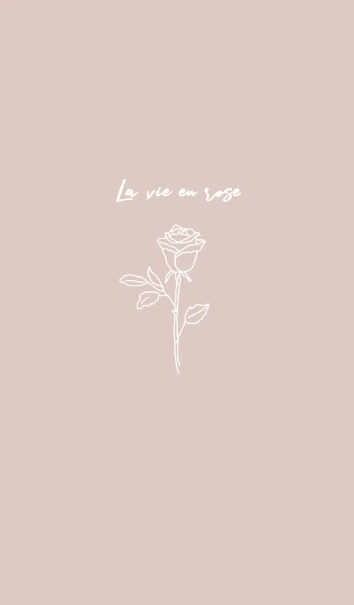 [LINE着せ替え] La vie en rose (pink beige)の画像1