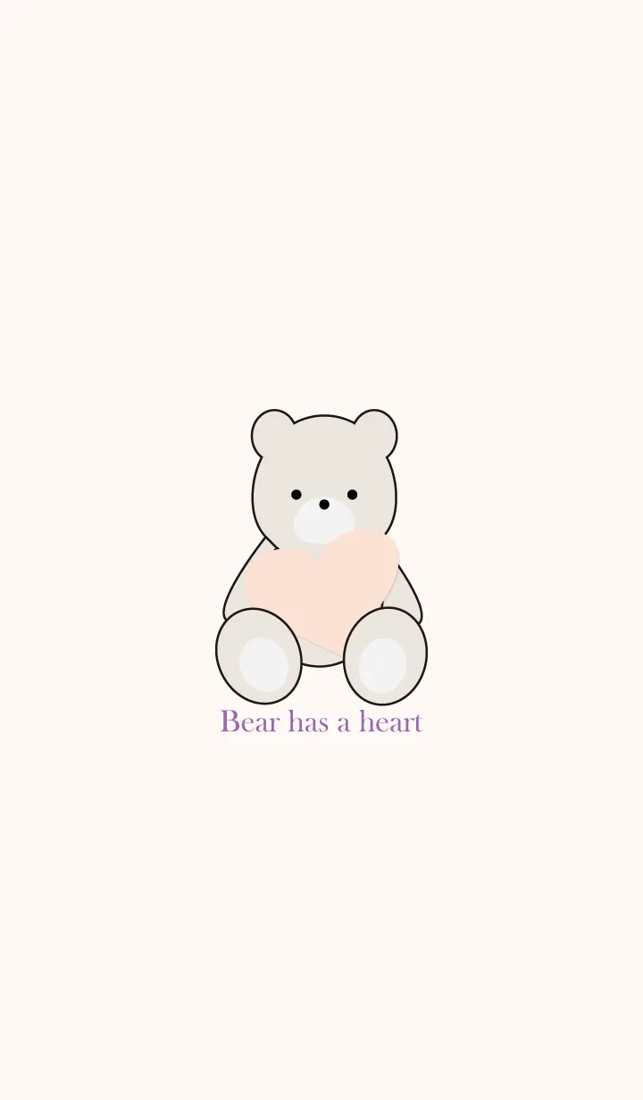 [LINE着せ替え] Bear has a heart 22の画像1