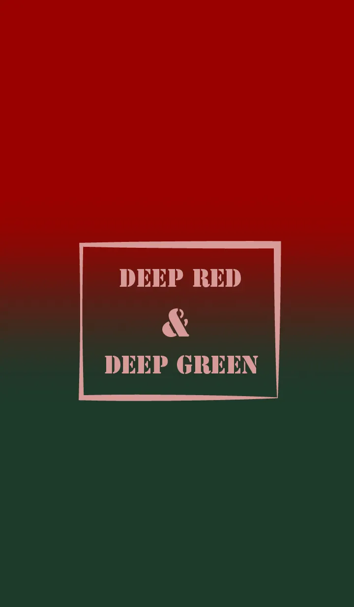 [LINE着せ替え] Deep Red & Deep Green  Theme (JP)の画像1