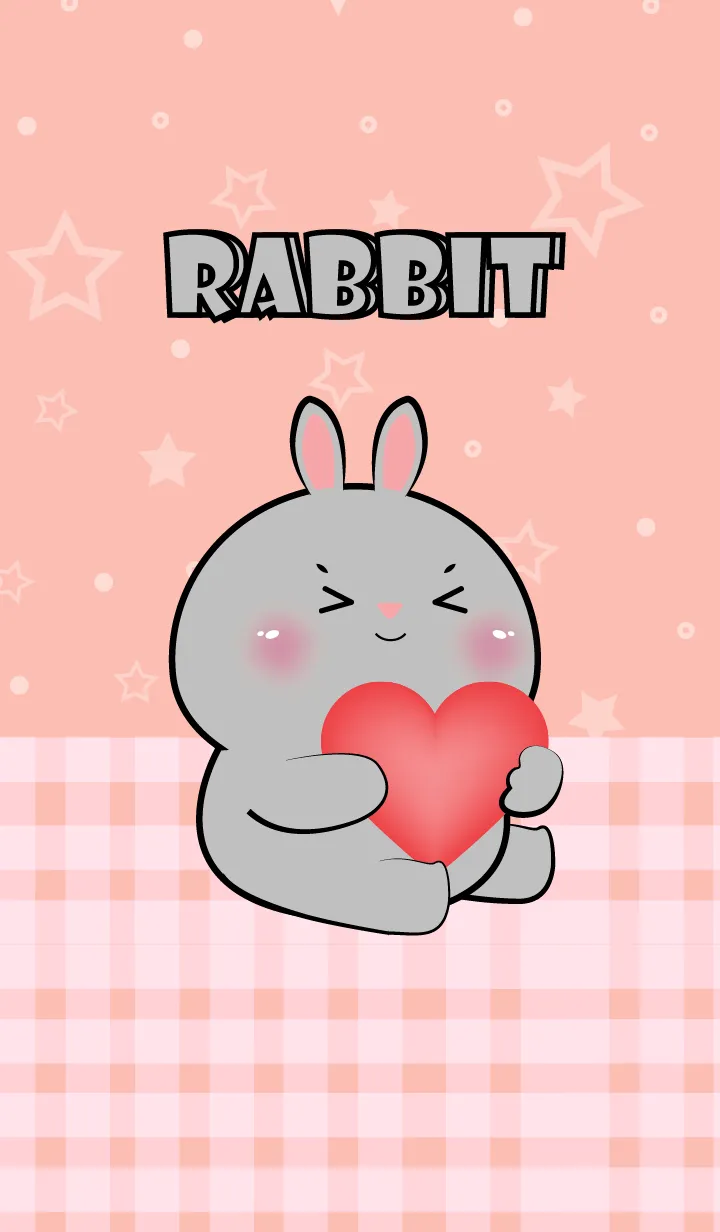 [LINE着せ替え] Very Lovely Grey  Rabbit Theme (JP)の画像1