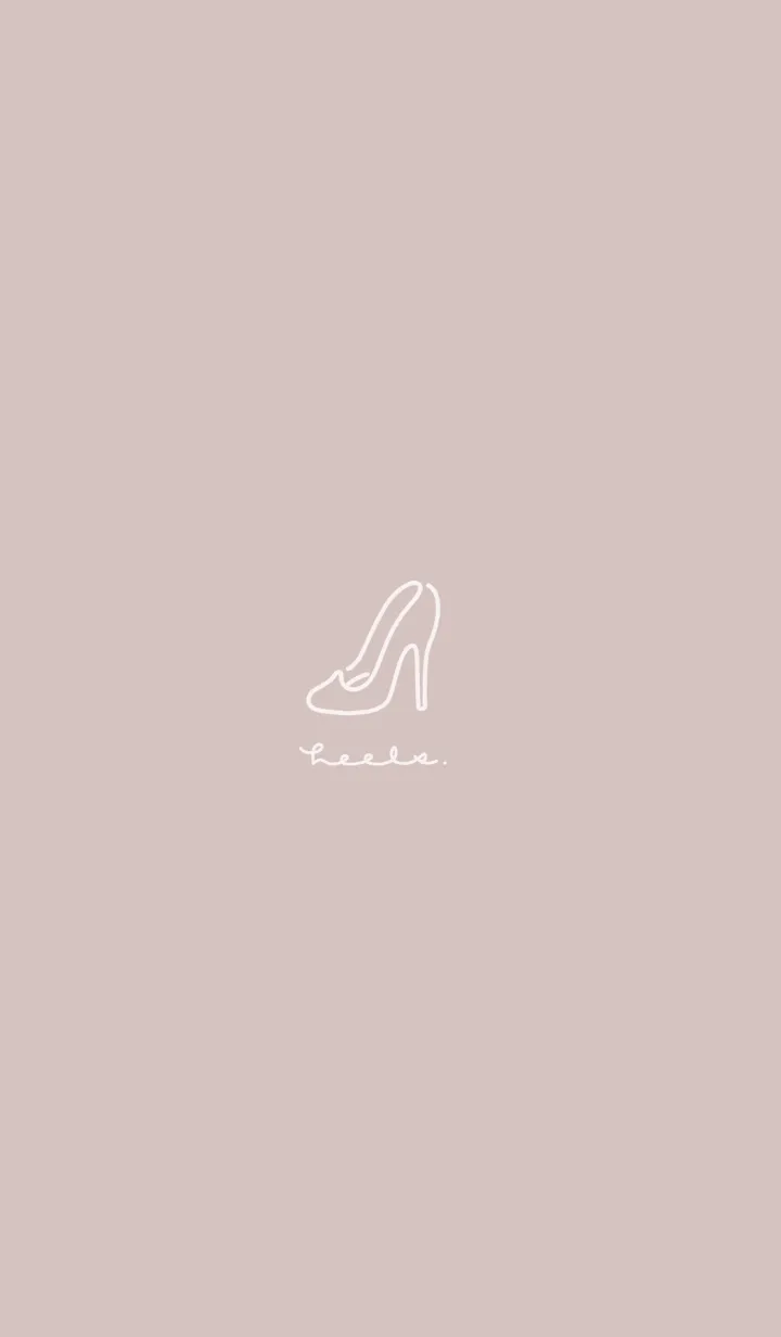 [LINE着せ替え] Heels /Pink Greigeの画像1