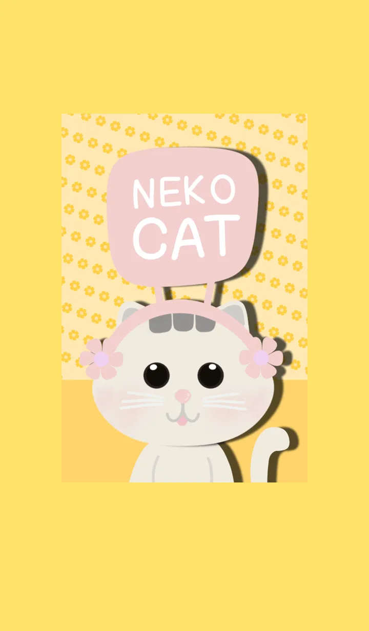 [LINE着せ替え] Neko Cat - Cute Catの画像1