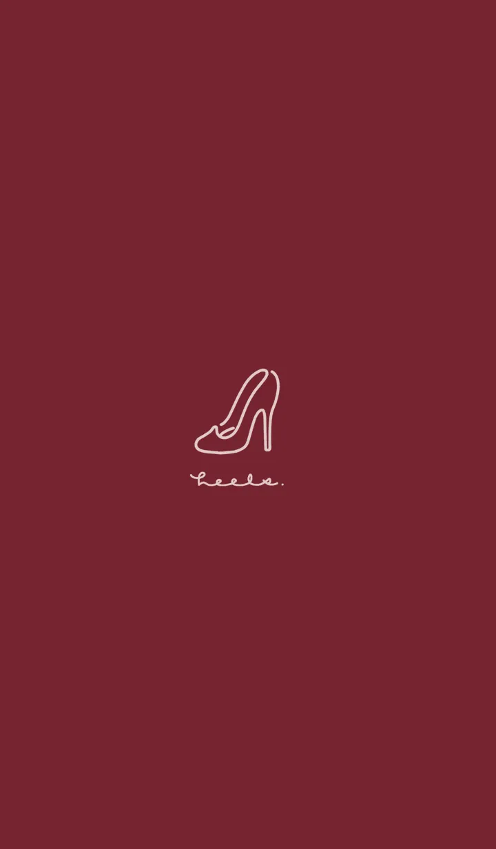 [LINE着せ替え] Heels /Dark Redの画像1