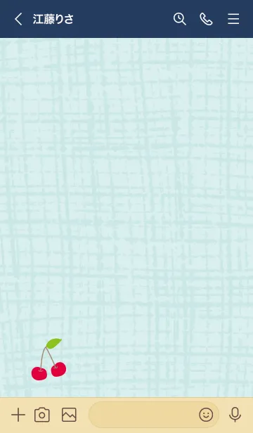 [LINE着せ替え] かわいい さくらんぼ30の画像3