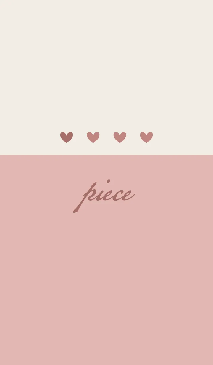 [LINE着せ替え] コーラルピンク <ハート>の画像1