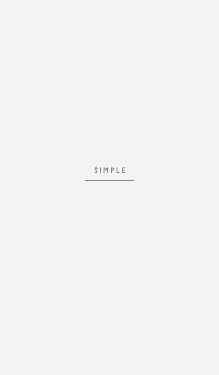 [LINE着せ替え] SIMPLE TEXT 001 #グレーの画像1