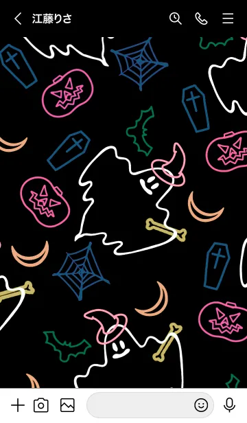 [LINE着せ替え] ネオンカラー ハロウィン 61の画像3