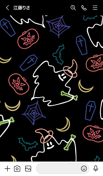[LINE着せ替え] ネオンカラー ハロウィン 62の画像3