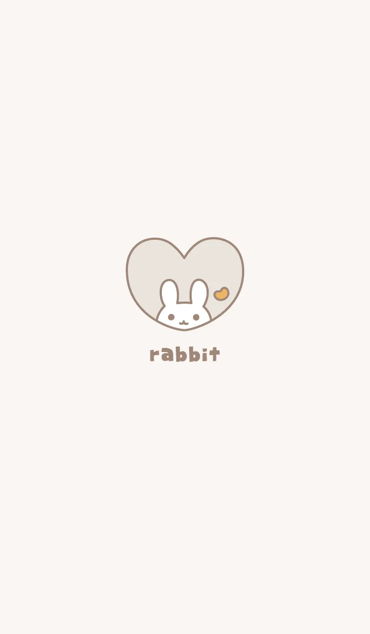 Rabbits Orange / Dullness Beigeの着せ替えメイン画像