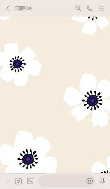 [LINE着せ替え] アネモネ シンプル9の画像3