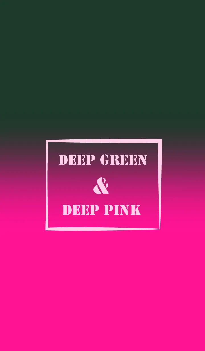 [LINE着せ替え] Deep Green & Deep Pink  Theme (JP)の画像1