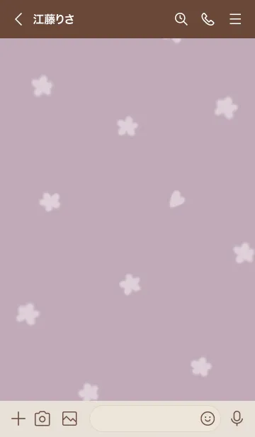 [LINE着せ替え] ～Hana♥パープルグレー22_1～の画像3