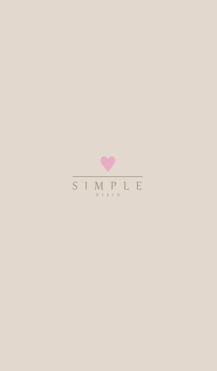 [LINE着せ替え] DUSKY BEIGE.SIMPLE -HEART- 31の画像1