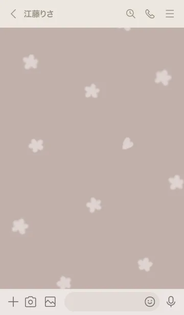 [LINE着せ替え] ～Hana♥ブラウン23_1～の画像3