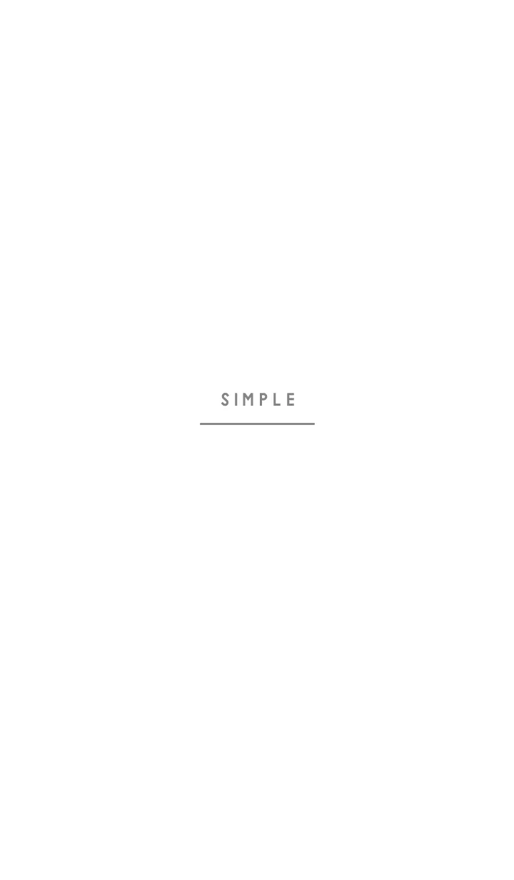 [LINE着せ替え] SIMPLE TEXT 001 #ホワイトの画像1