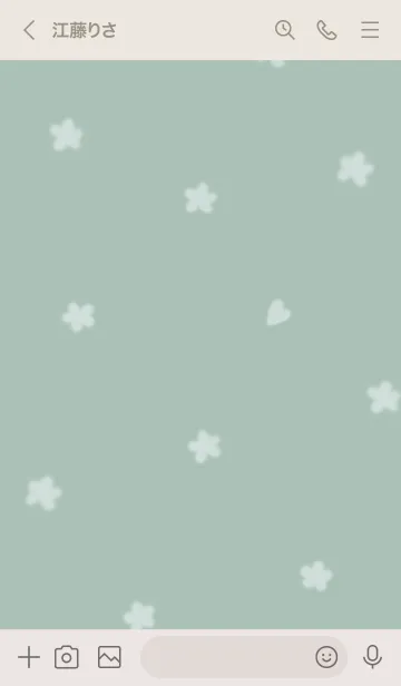 [LINE着せ替え] ～Hana♥ブルーグリーン26_1～の画像3