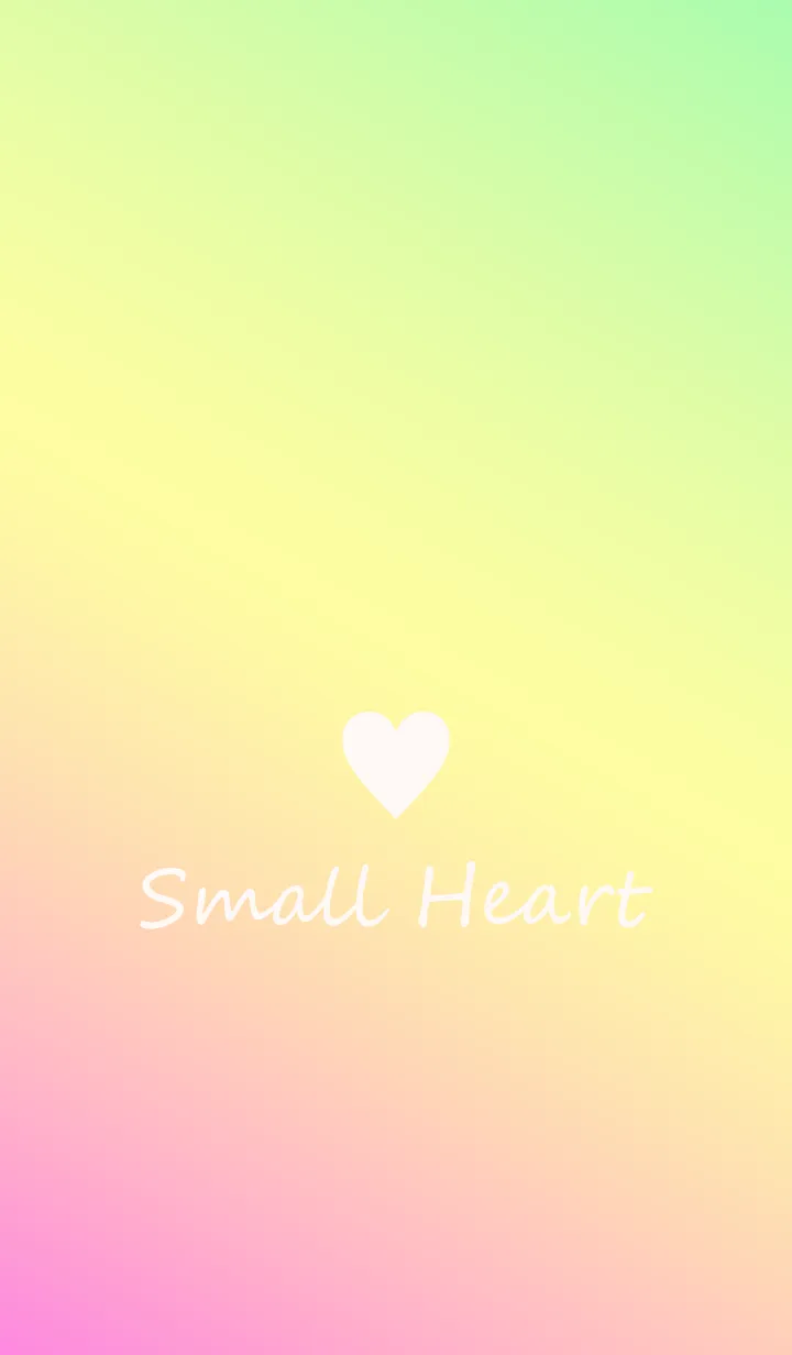 [LINE着せ替え] Small Heart *Pink+Yellow+Green 2*の画像1