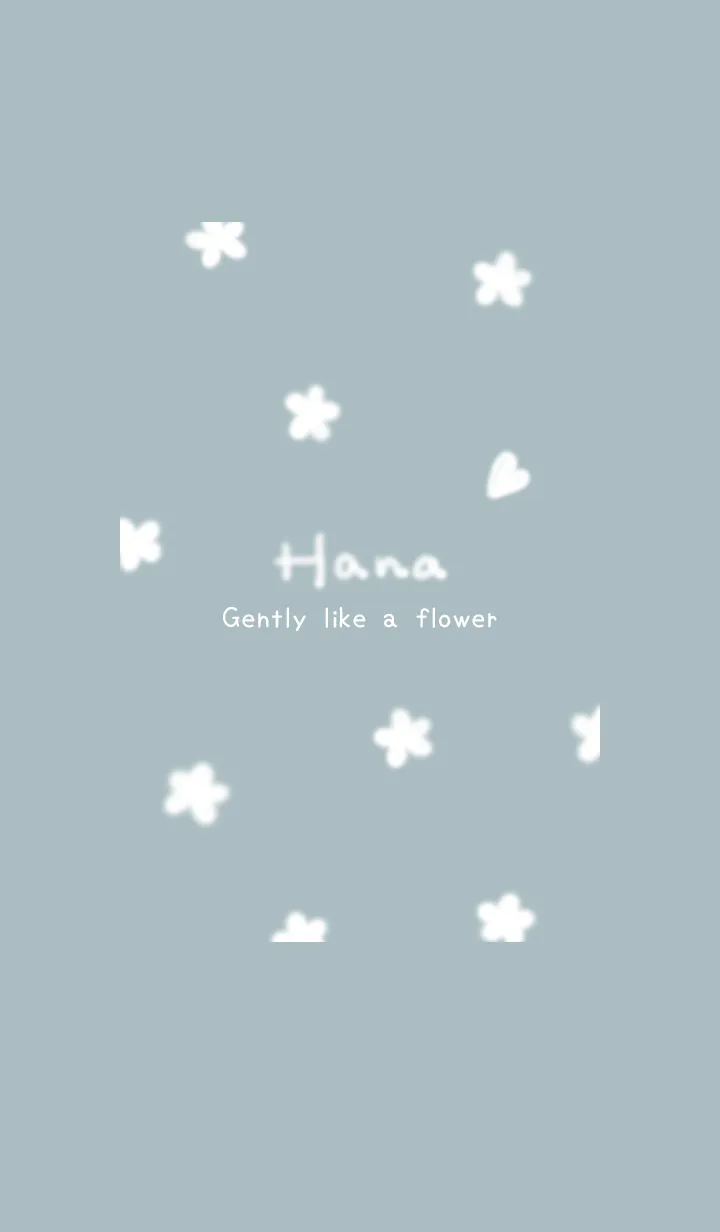 [LINE着せ替え] ～Hana♥ブルーグレー27_1～の画像1