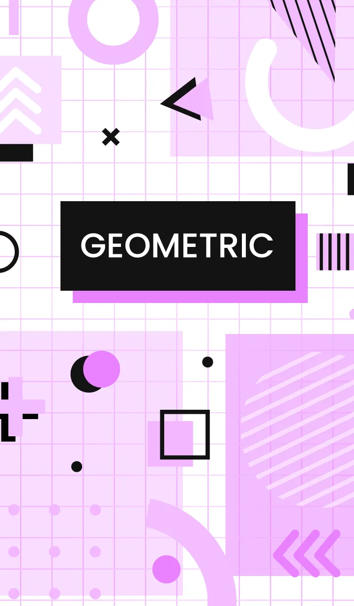 [LINE着せ替え] Line Flat Geometric 2.4の画像1