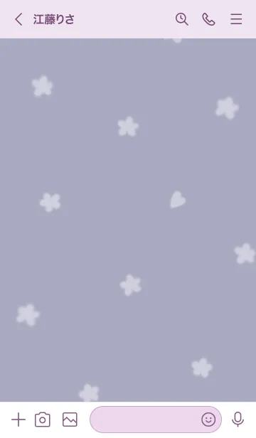 [LINE着せ替え] ～Hana♥パープル28_1～の画像3