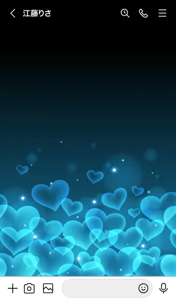 [LINE着せ替え] SAXE BLUE HEARTの画像3