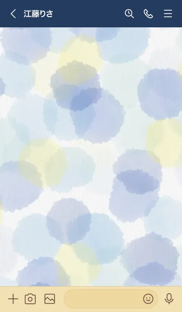 [LINE着せ替え] 水彩水玉 Special6の画像3