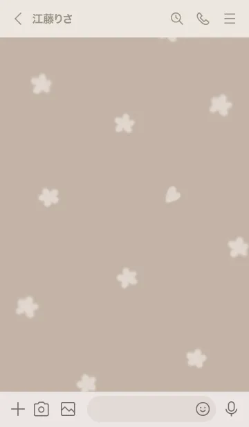 [LINE着せ替え] ～Hana♥ブラウン31_1～の画像3