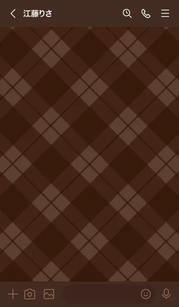 [LINE着せ替え] 691.25_ブラウン1-6の画像3