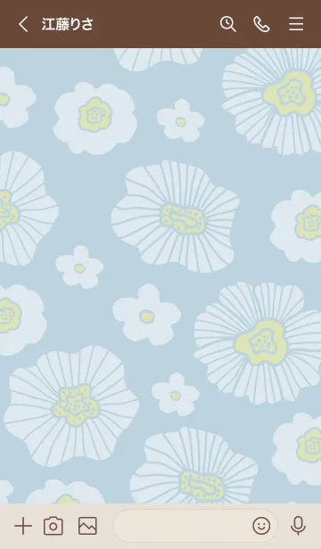 [LINE着せ替え] 白いお花たくさん2の画像3