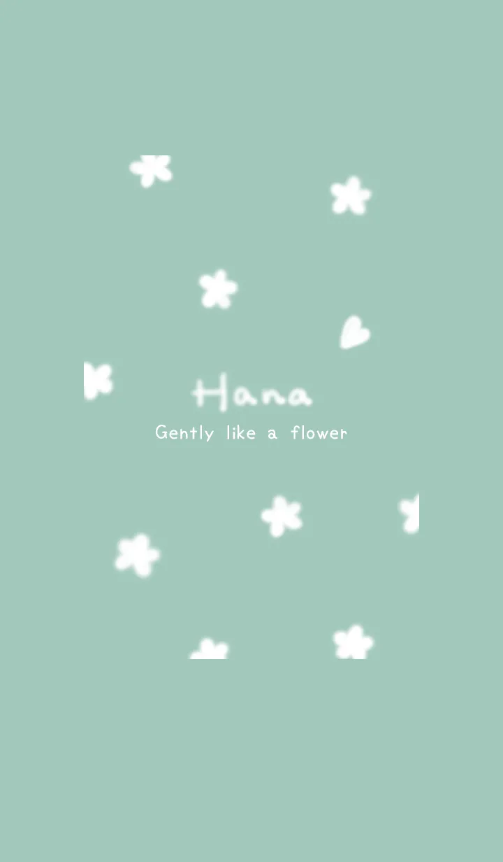 [LINE着せ替え] ～Hana♥グリーン34_1～の画像1