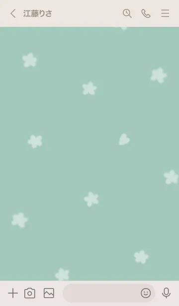 [LINE着せ替え] ～Hana♥グリーン34_1～の画像3