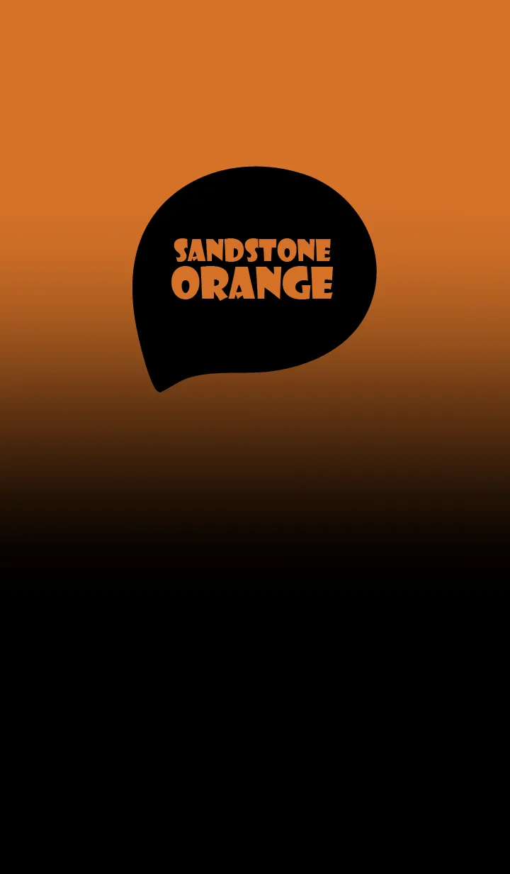 [LINE着せ替え] Black & Sandstone Orange Theme (JP)の画像1