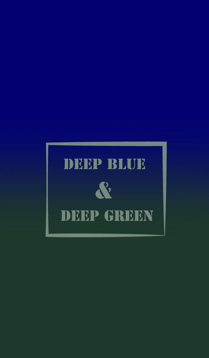 [LINE着せ替え] Deep Blue & Deep Green Theme (JP)の画像1