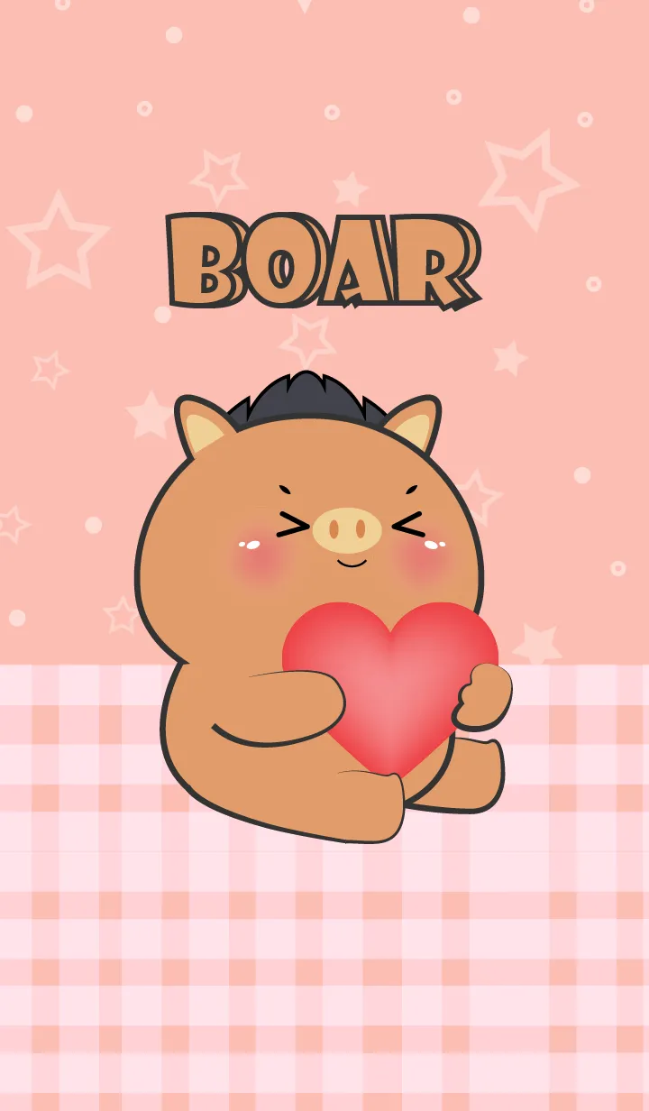 [LINE着せ替え] Very Lovely Boar Theme (JP)の画像1
