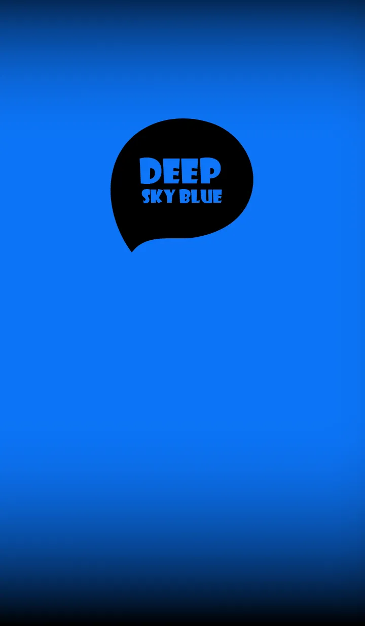 [LINE着せ替え] Deep Sky Blue  And Black (JP)の画像1