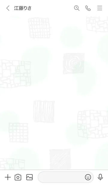 [LINE着せ替え] おしゃれ グレー四角21の画像3